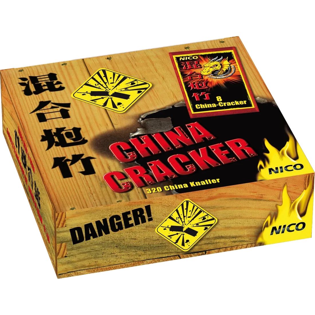 China-Cracker, 8er-Päck. 320/ 8/ 1 — Böller — von NICO — Silvester-Feuerwerk kaufen bei stopine