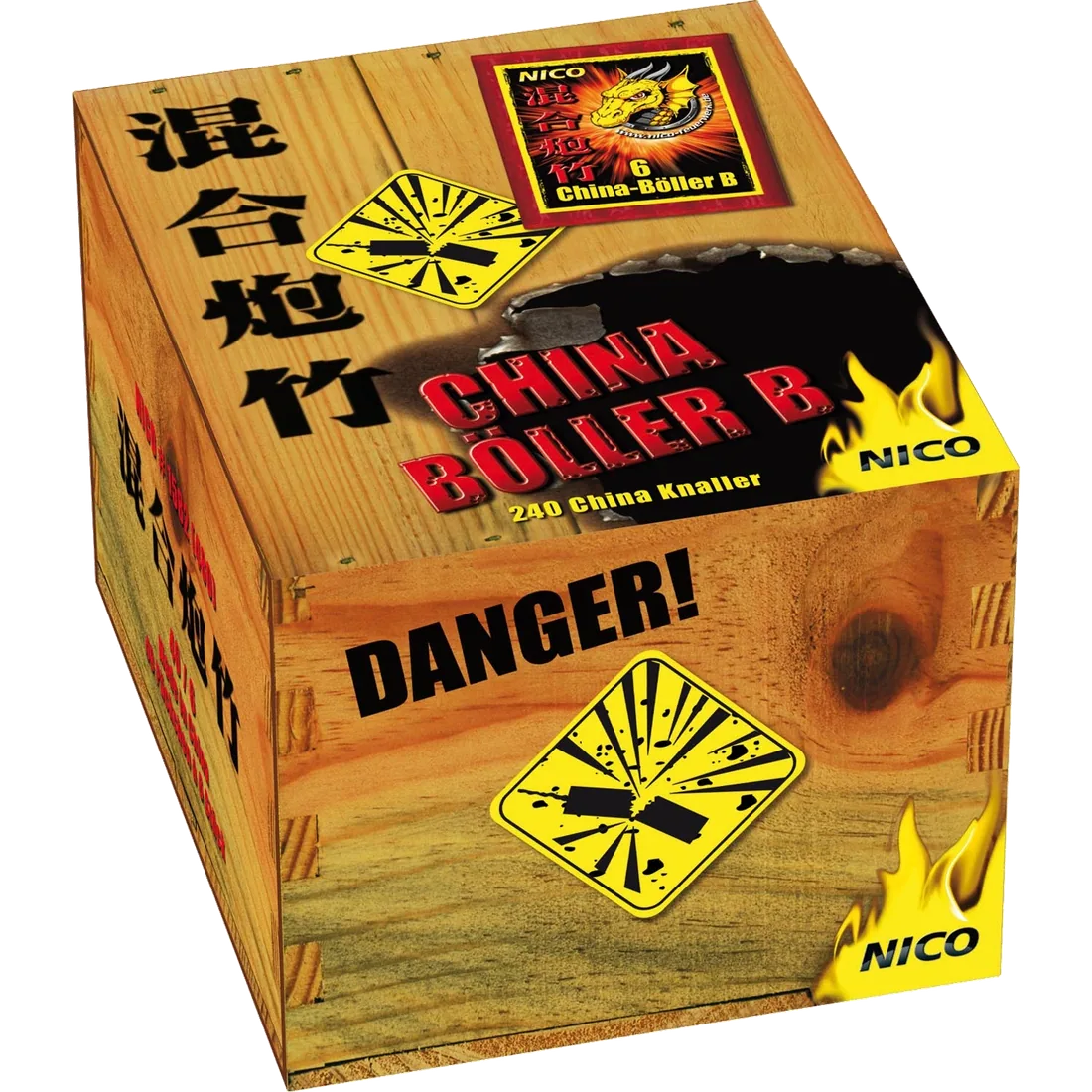 China-Böller B, 6er-Päck. 320/ 8/ 1 — Böller — von NICO — Silvester-Feuerwerk kaufen bei stopine