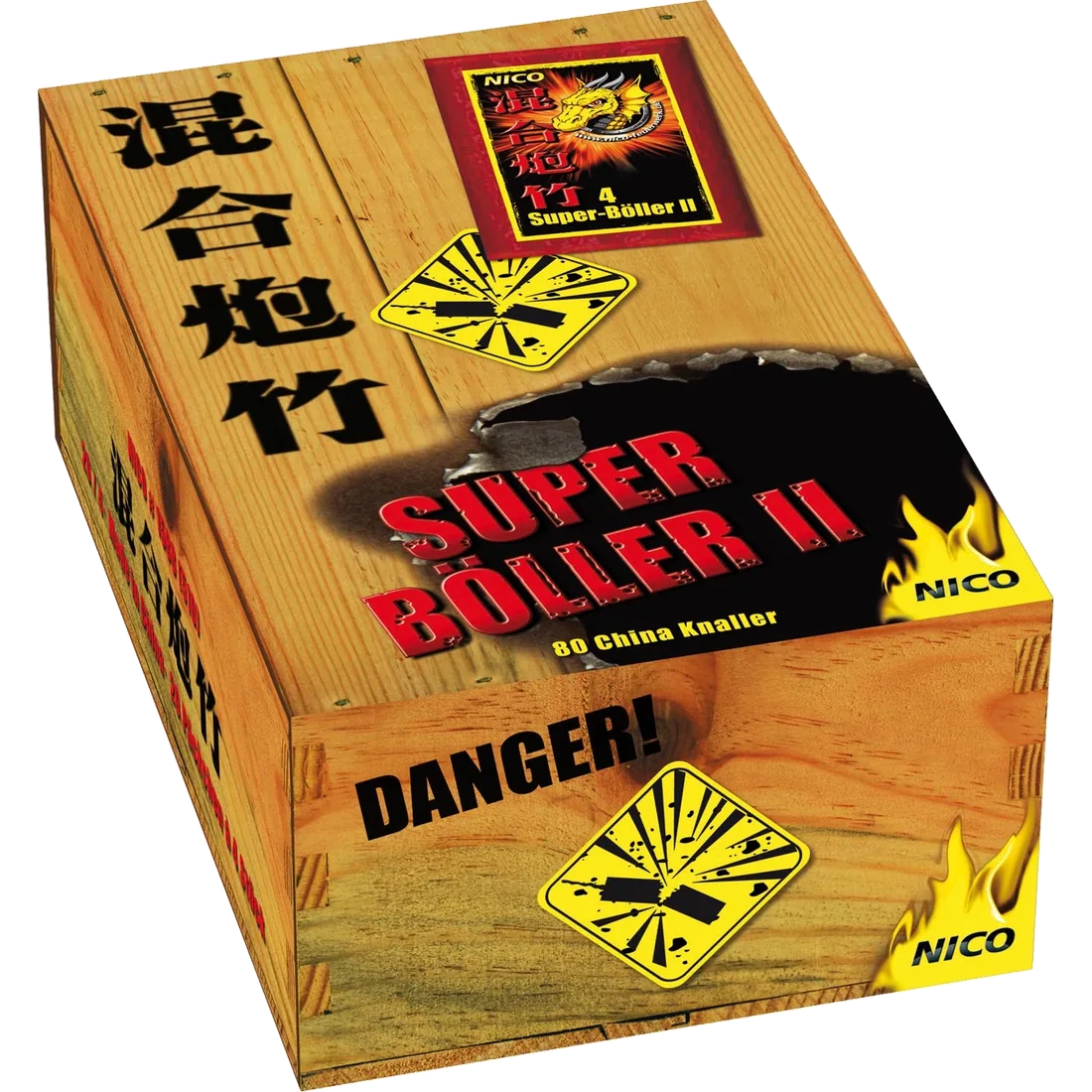 Super-Böller II, 4er-Päck. 80/ 4/ 1 — Böller — von NICO — Silvester-Feuerwerk kaufen bei stopine
