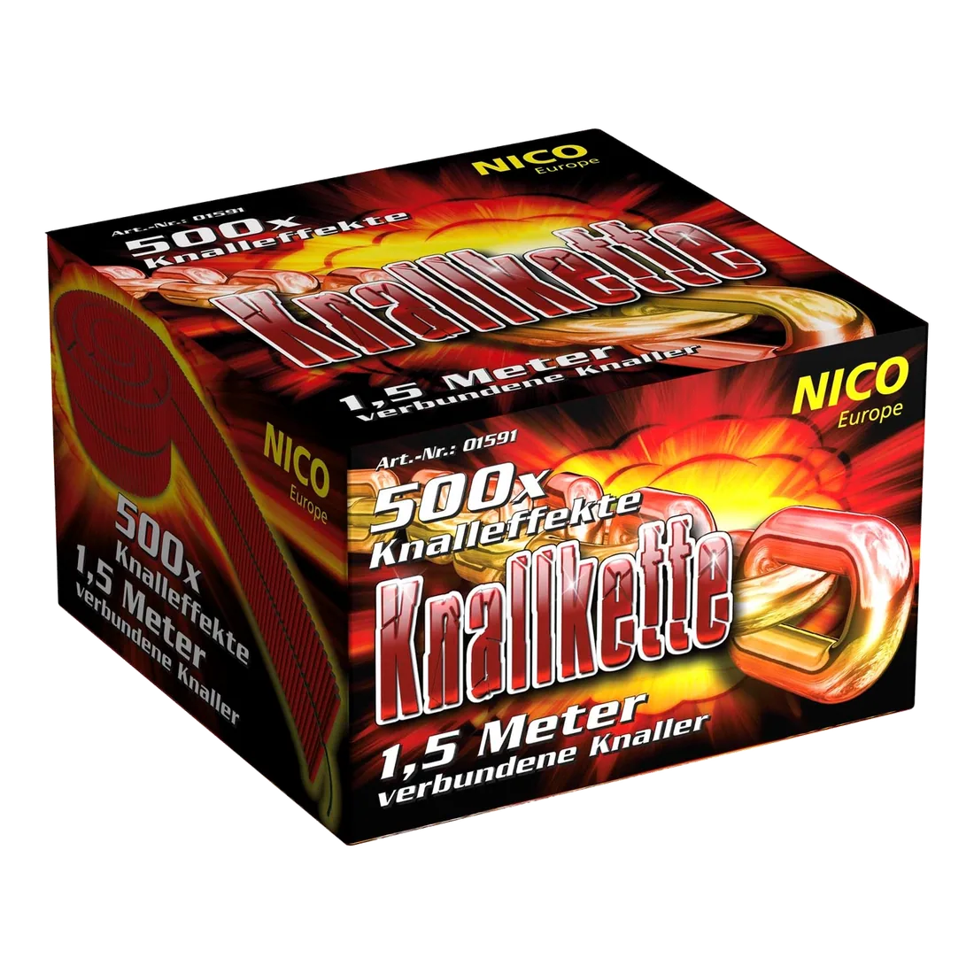 Knall-Kette, 500 Schuss — Batterien — von NICO — Silvester-Feuerwerk kaufen bei stopine