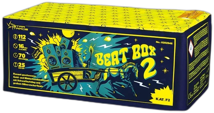 Beatbox 2 — Batterien — von Startrade — Silvester-Feuerwerk kaufen bei stopine