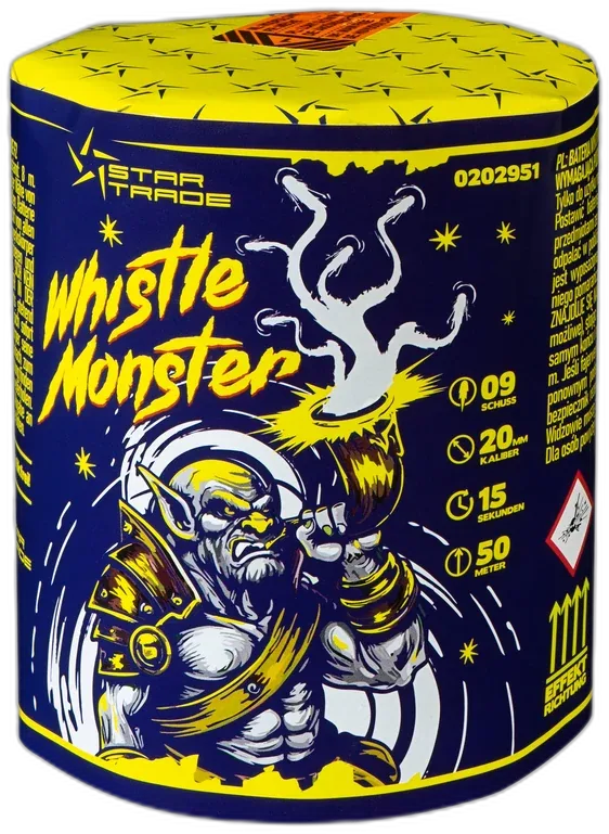 Whistle Monster — Batterien — von Startrade — Silvester-Feuerwerk kaufen bei stopine