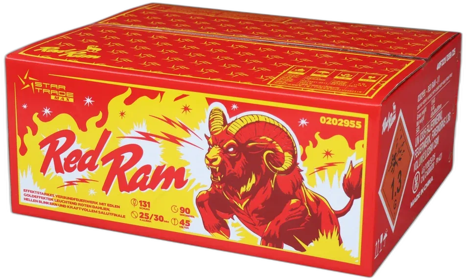 Red Ram — Verbundfeuerwerk — von Startrade — Silvester-Feuerwerk kaufen bei stopine