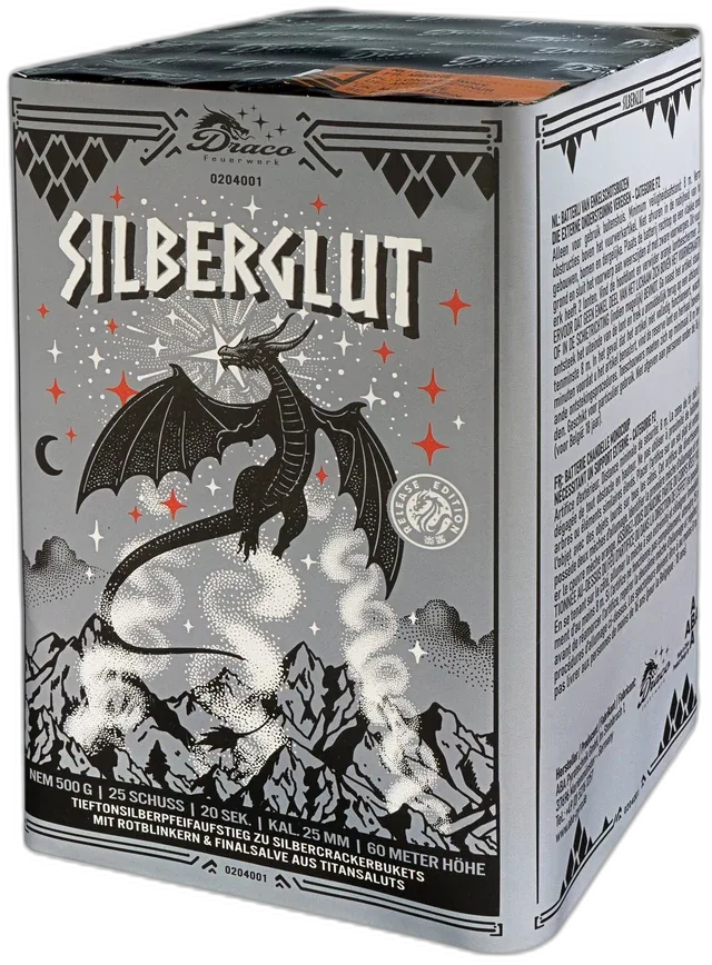 Silberglut — Batterien — von Draco — Silvester-Feuerwerk kaufen bei stopine
