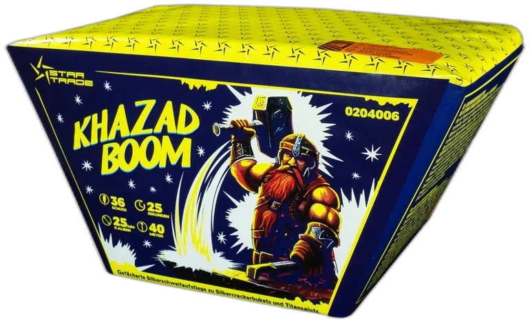 Khazad BOOM — Batterien — von Startrade — Silvester-Feuerwerk kaufen bei stopine