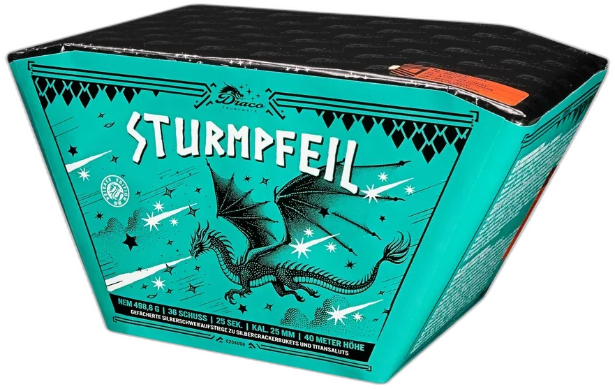 Sturmpfeil — Batterien — von Draco — Silvester-Feuerwerk kaufen bei stopine