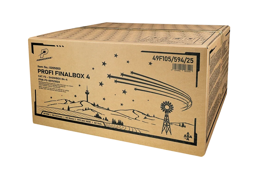 84 Schuss - Profi Finalbox 4 — Batterien — von Pyrofessional — Silvester-Feuerwerk kaufen bei stopine