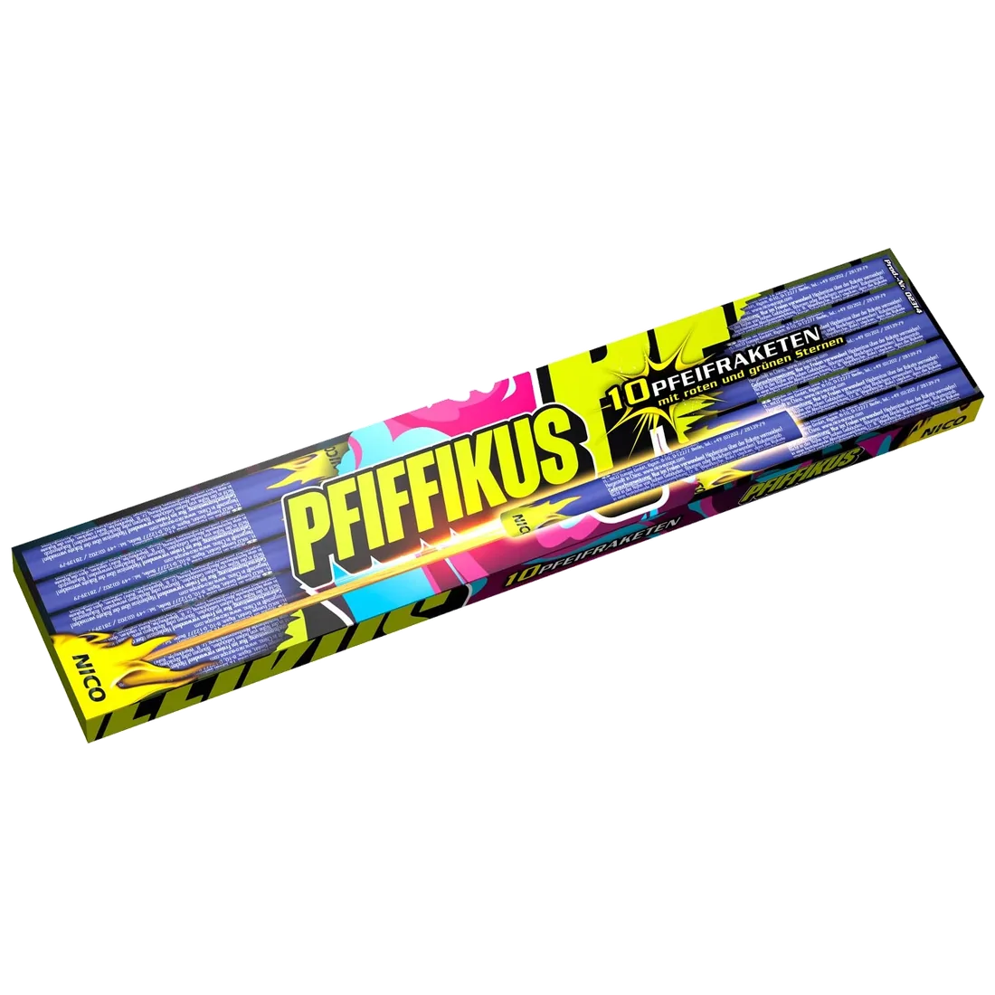 Pfiffikus, 10er-Schtl. — Raketen — von NICO — Silvester-Feuerwerk kaufen bei stopine