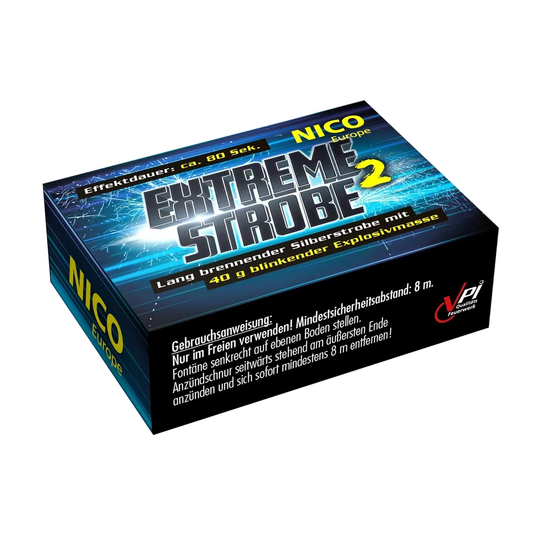 Extreme Strobe, 3er-Schtl. — Fontänen & Vulkane — von NICO — Silvester-Feuerwerk kaufen bei stopine