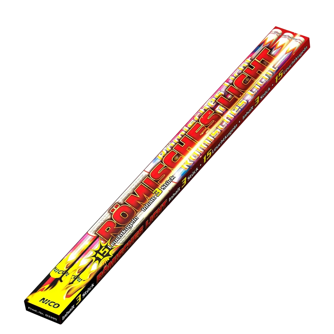 Römisches Licht, 15 Schuss, 3er-Schtl. — Fontänen & Vulkane — von NICO — Silvester-Feuerwerk kaufen bei stopine