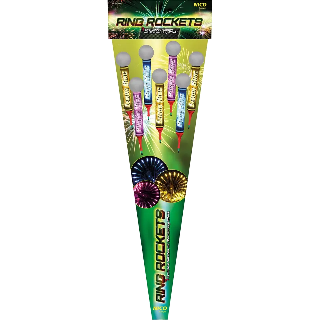 Ring Rockets, 7er-Rak.-Btl. — Raketen — von NICO — Silvester-Feuerwerk kaufen bei stopine