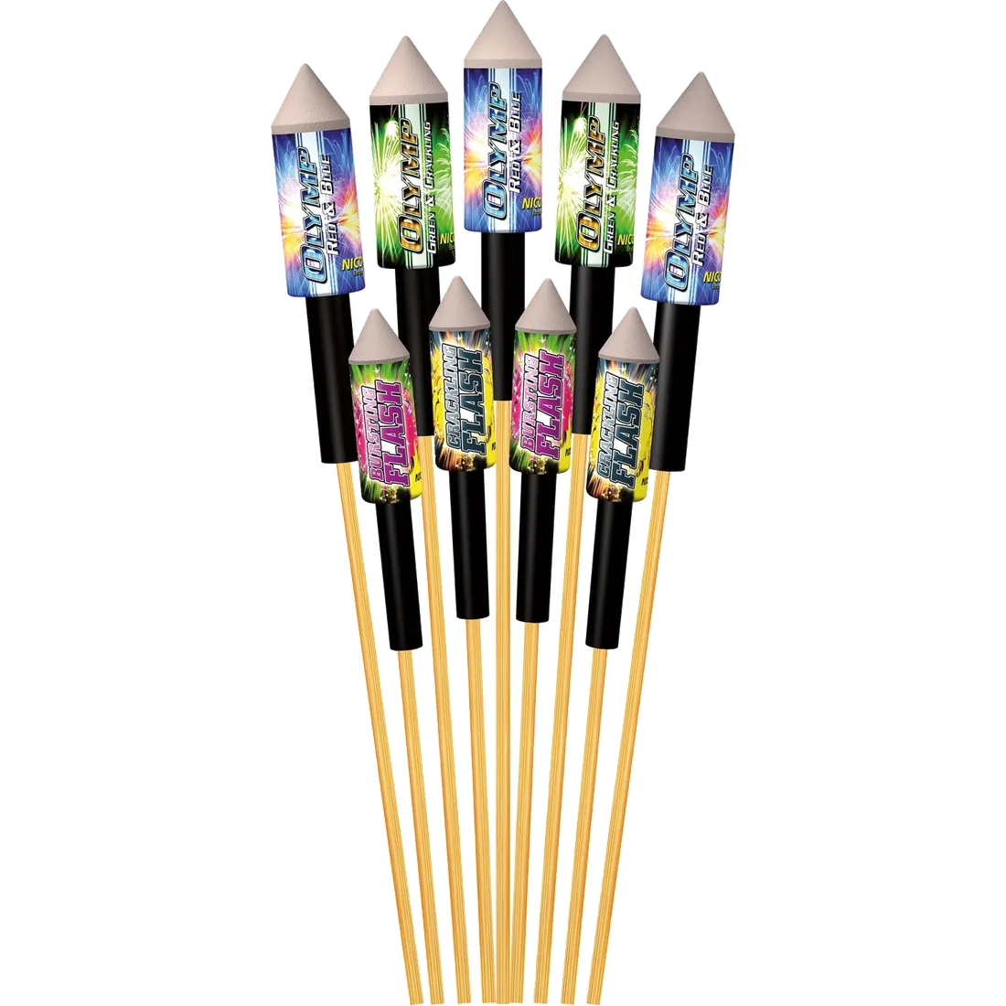 Arrows, 9er-Rak.-Pack — Raketen — von NICO — Silvester-Feuerwerk kaufen bei stopine