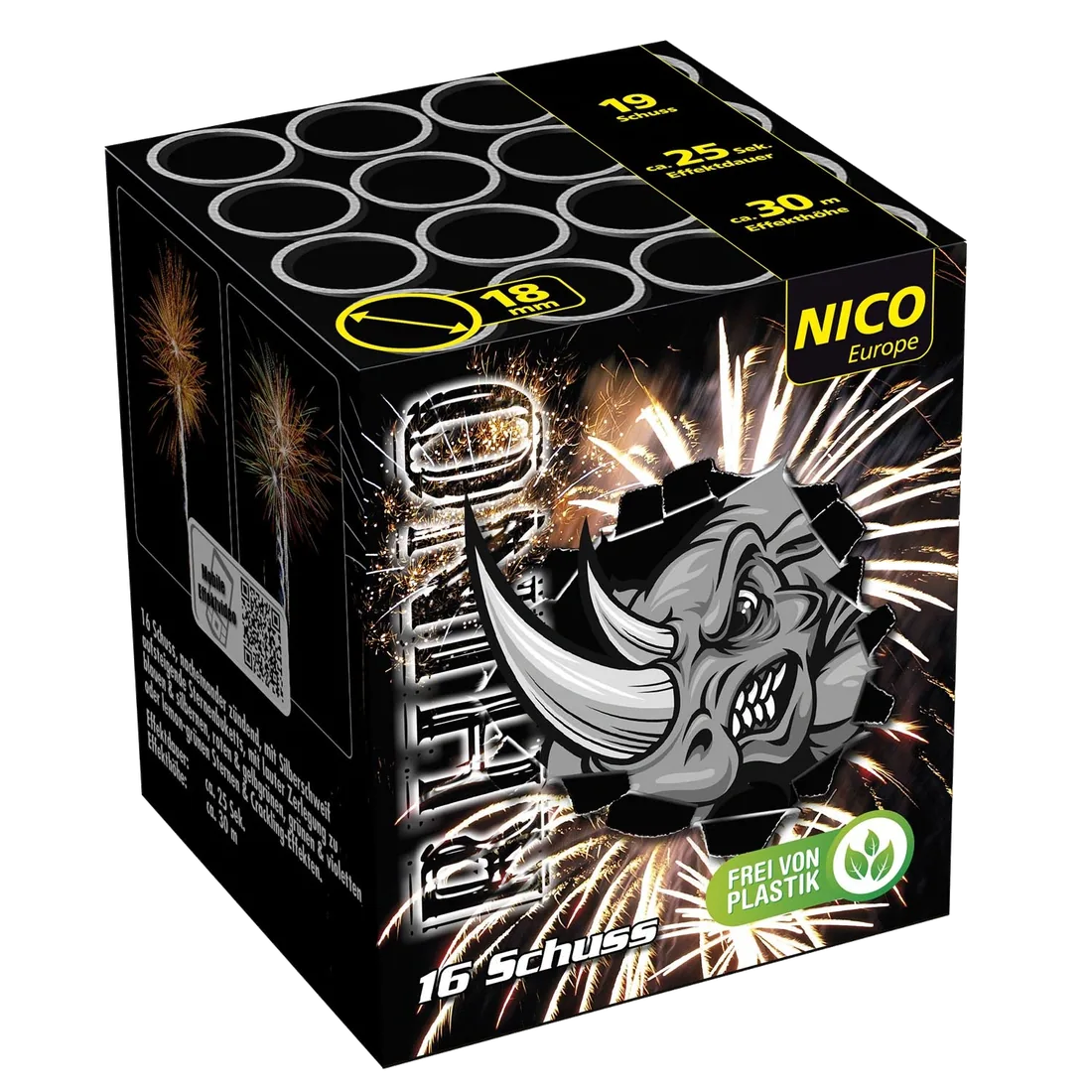 Rhino, 16 Schuss — Batterien — von NICO — Silvester-Feuerwerk kaufen bei stopine