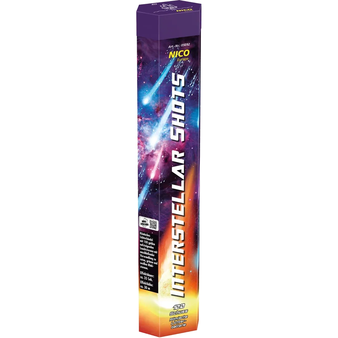 Interstellar Shots, 100 Schuss — Fontänen & Vulkane — von NICO — Silvester-Feuerwerk kaufen bei stopine