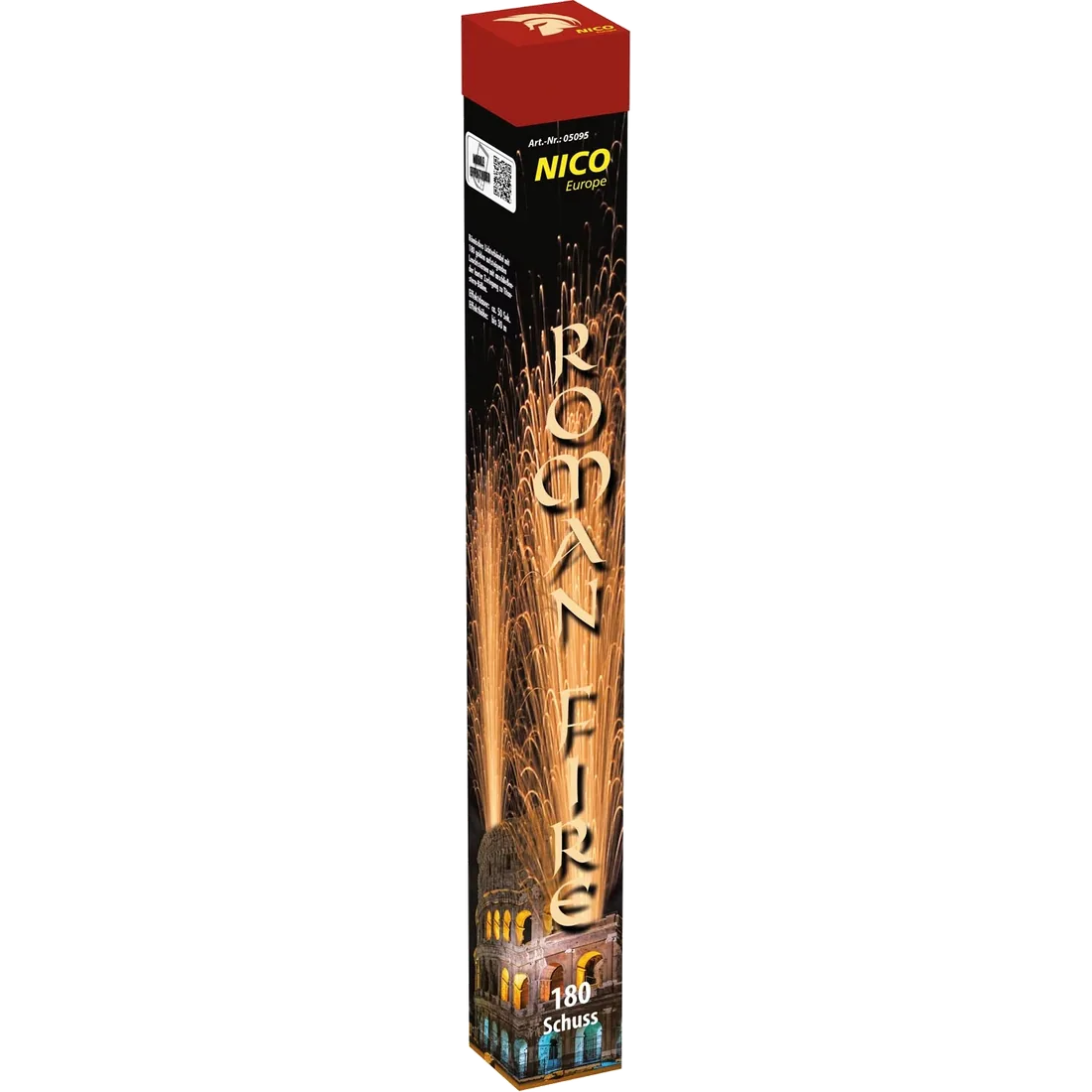 Roman Fire, 180 Schuss — Fontänen & Vulkane — von NICO — Silvester-Feuerwerk kaufen bei stopine