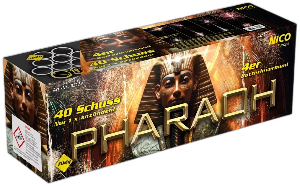 Pharaoh, 40 Schuss — Verbundfeuerwerk — von NICO — Silvester-Feuerwerk kaufen bei stopine