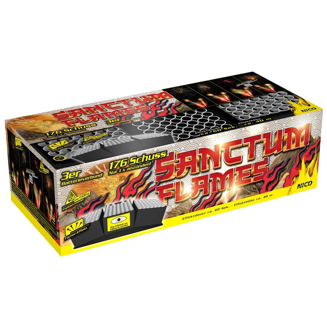 Sanctum Flames, 176 Schuss — Batterien — von Sonstige — Silvester-Feuerwerk kaufen bei stopine