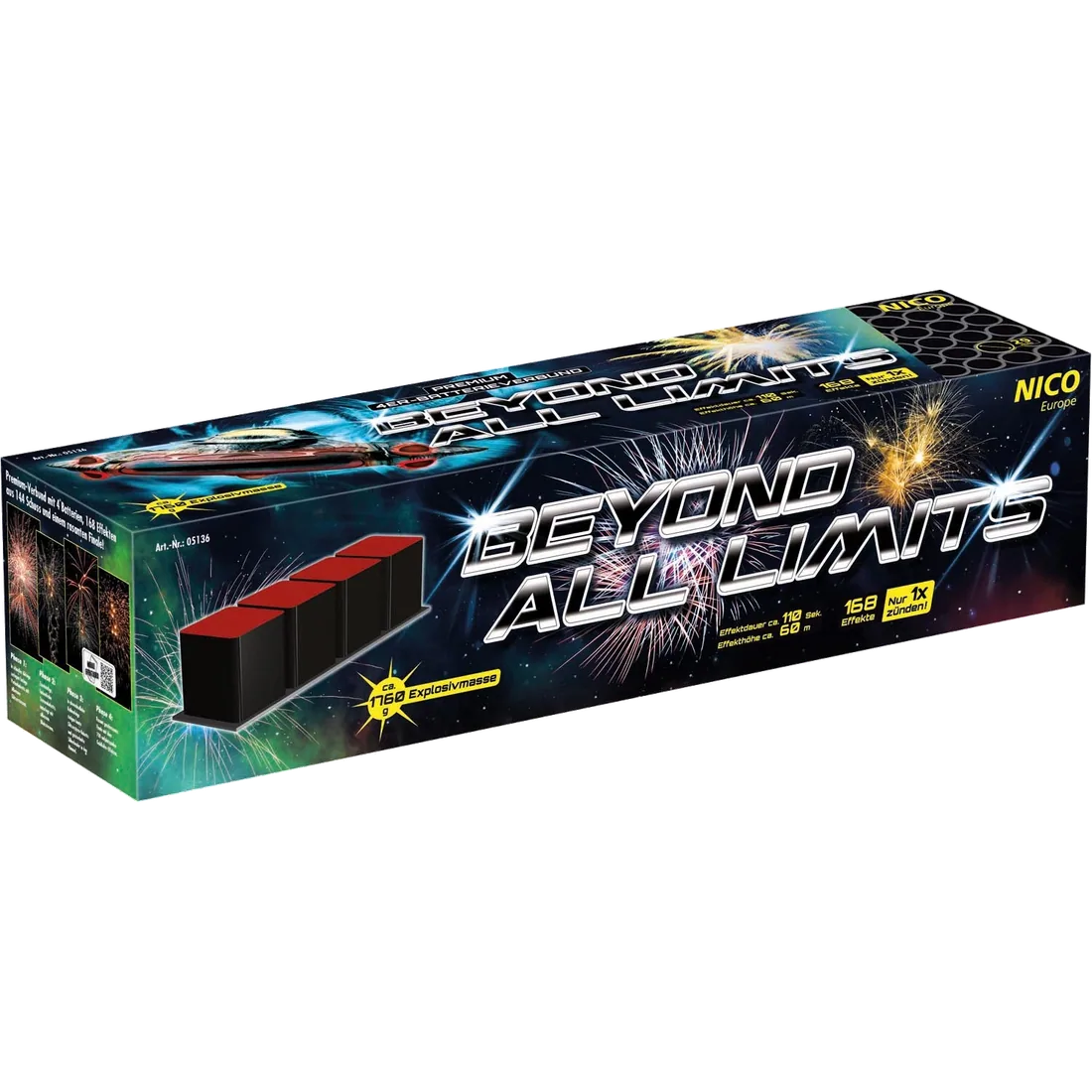 Beyond all Limits, 144 Schuss — Batterien — von NICO — Silvester-Feuerwerk kaufen bei stopine