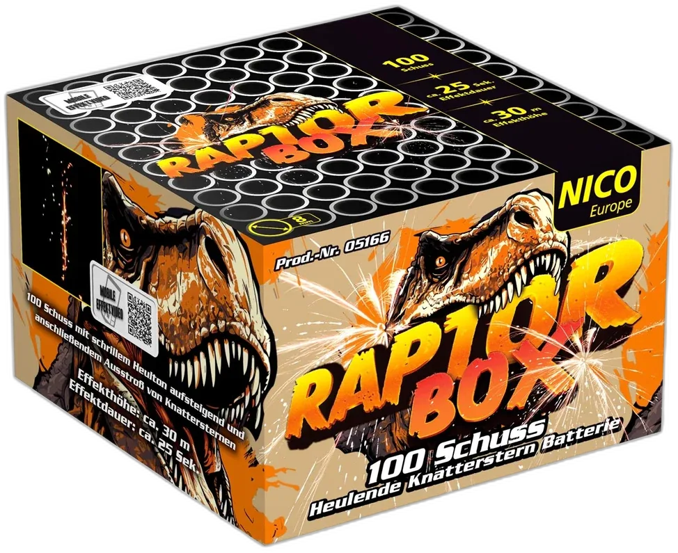 Raptor Box, 100 Schuss — Batterien — von NICO — Silvester-Feuerwerk kaufen bei stopine