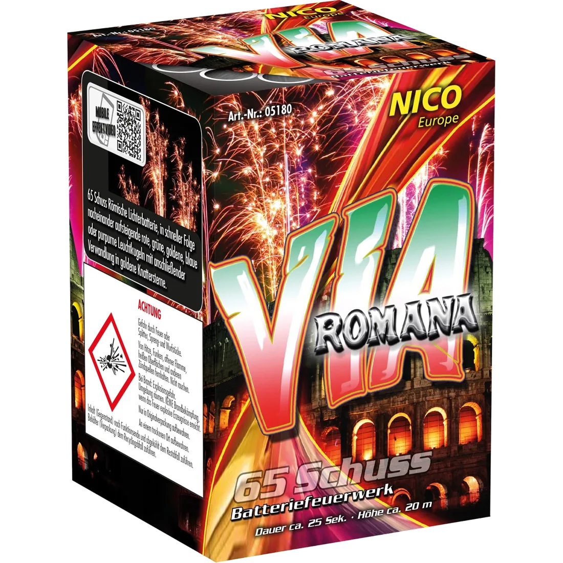 Via Romana, 65 Schuss — Batterien — von NICO — Silvester-Feuerwerk kaufen bei stopine