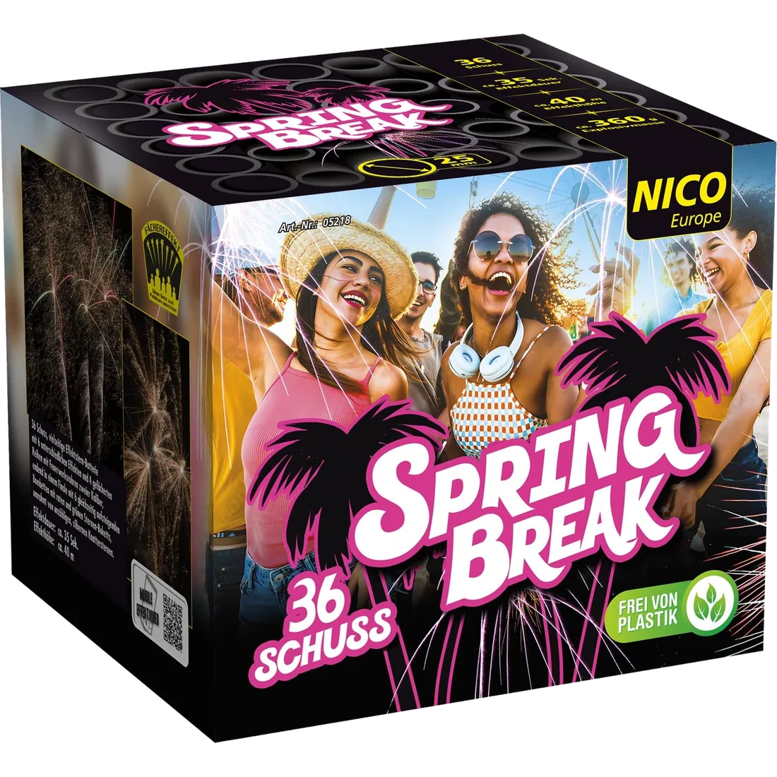 Spring Break, 36 Schuss — Batterien — von NICO — Silvester-Feuerwerk kaufen bei stopine