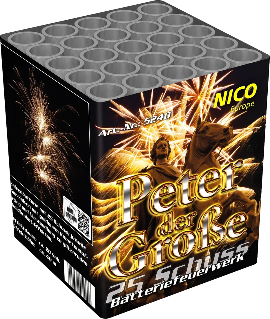 Peter der Große, 25 Schuss — Batterien — von NICO — Silvester-Feuerwerk kaufen bei stopine