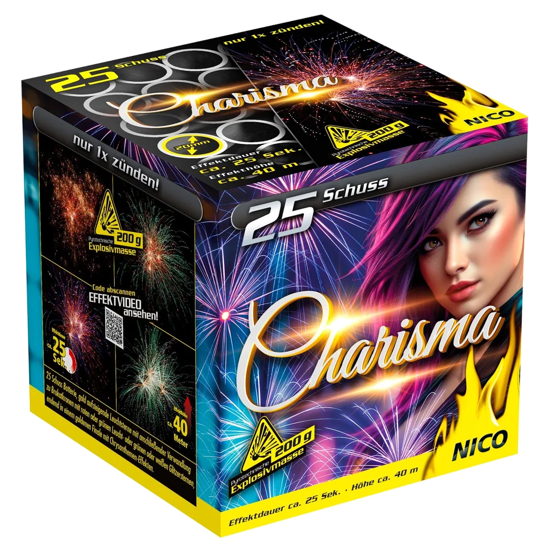 Charisma, 25 Schuss — Batterien — von NICO — Silvester-Feuerwerk kaufen bei stopine