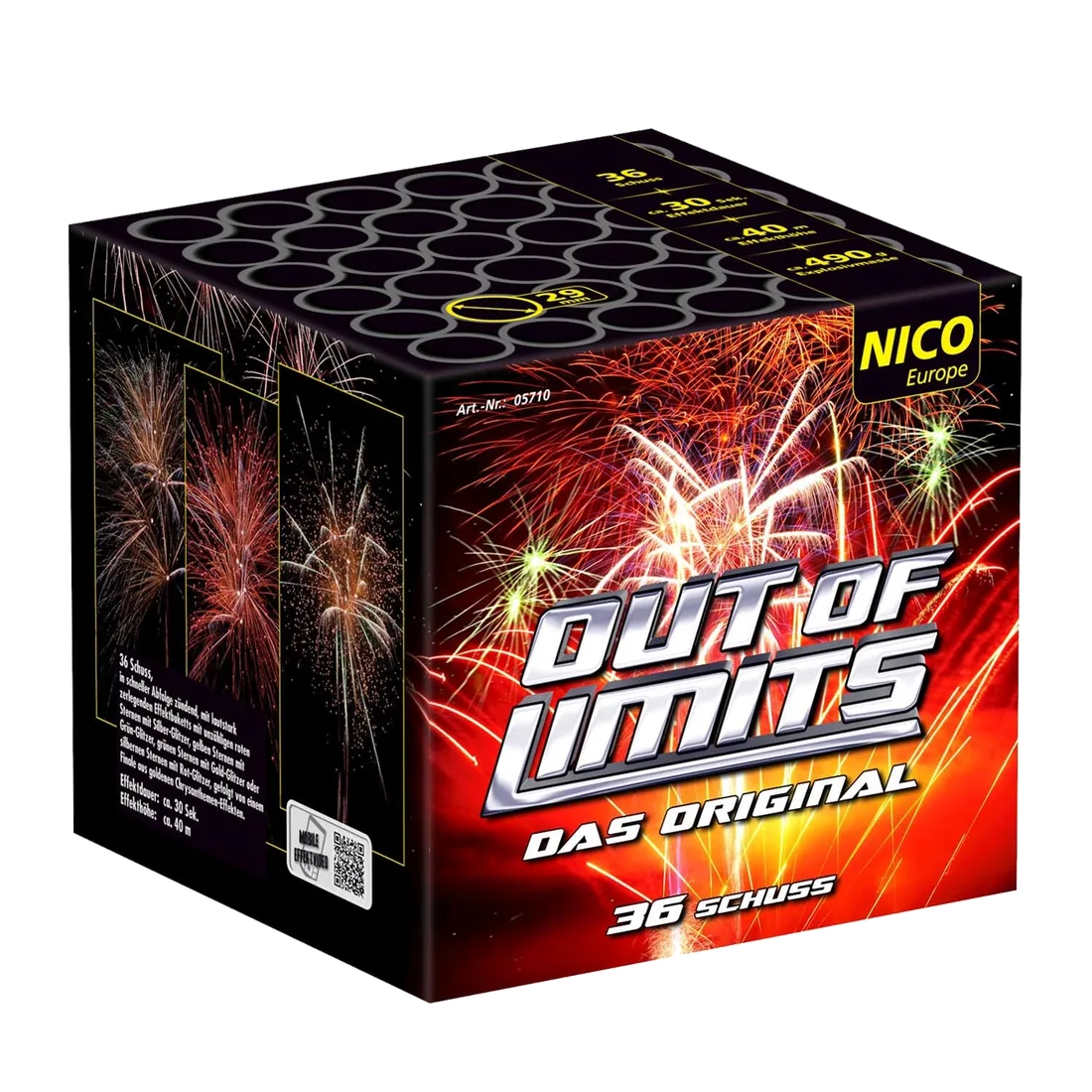 Out of Limits, 36 Schuss — Batterien — von NICO — Silvester-Feuerwerk kaufen bei stopine