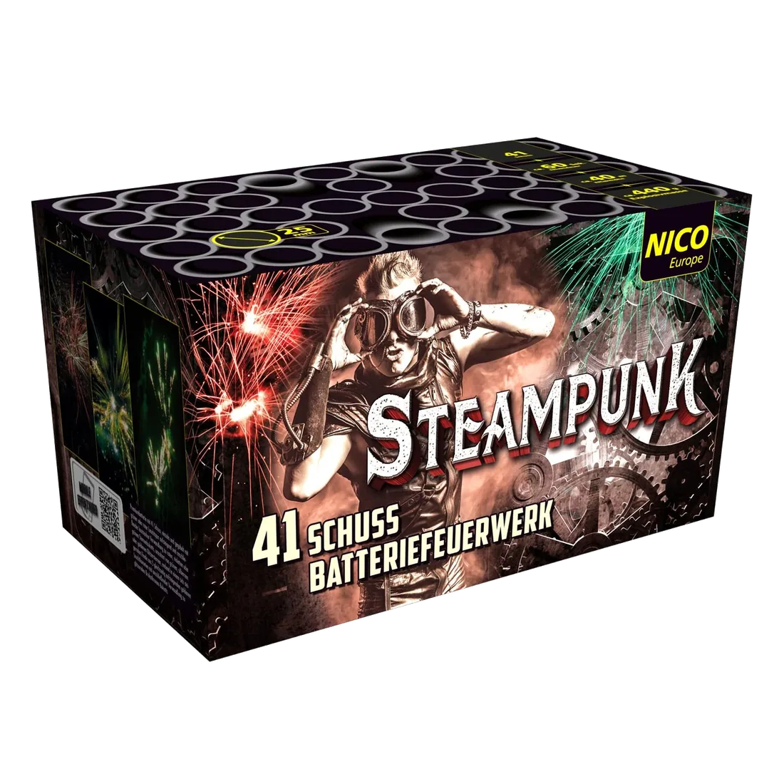 Steampunk, 41 Schuss — Batterien — von NICO — Silvester-Feuerwerk kaufen bei stopine