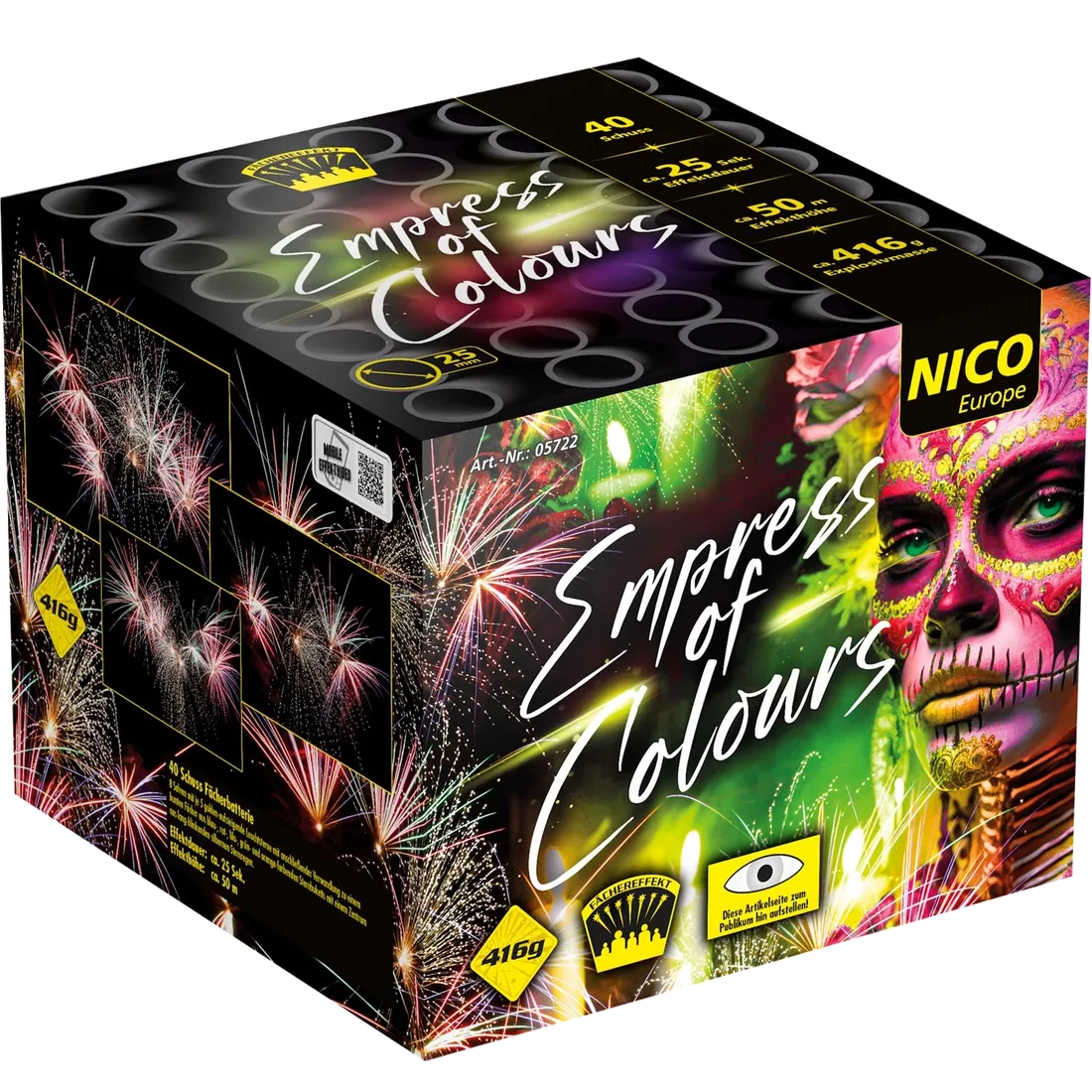 Empress of Colours, 40 Schuss — Batterien — von NICO — Silvester-Feuerwerk kaufen bei stopine