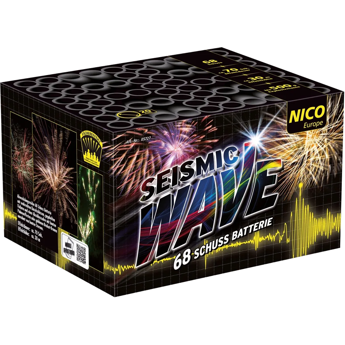 Seismic Wave, 68 Schuss — Batterien — von NICO — Silvester-Feuerwerk kaufen bei stopine