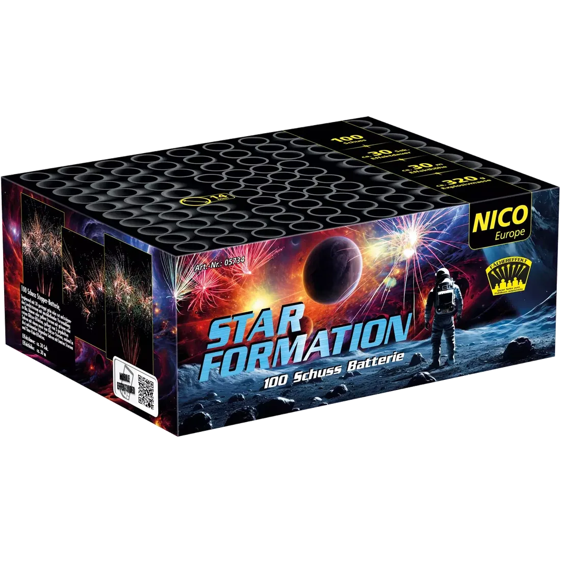 Star Formation, 100 Schuss — Batterien — von NICO — Silvester-Feuerwerk kaufen bei stopine