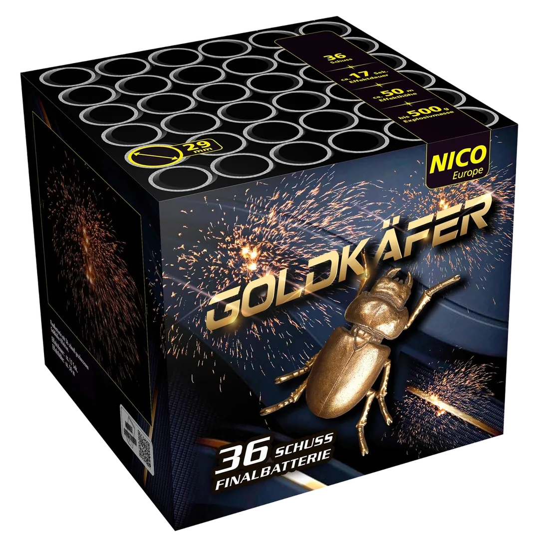 Goldkäfer, 36 Schuss — Batterien — von NICO — Silvester-Feuerwerk kaufen bei stopine