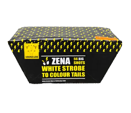 Zena White Strobe to Colour Tails 56 Schuss — Batterien — von Zena — Silvester-Feuerwerk kaufen bei stopine