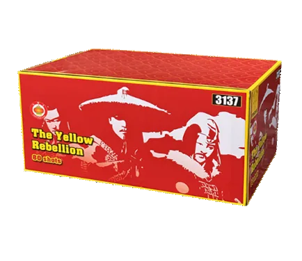 The Yellow Rebellion 80 Schuss — Verbundfeuerwerk — von Zena — Silvester-Feuerwerk kaufen bei stopine
