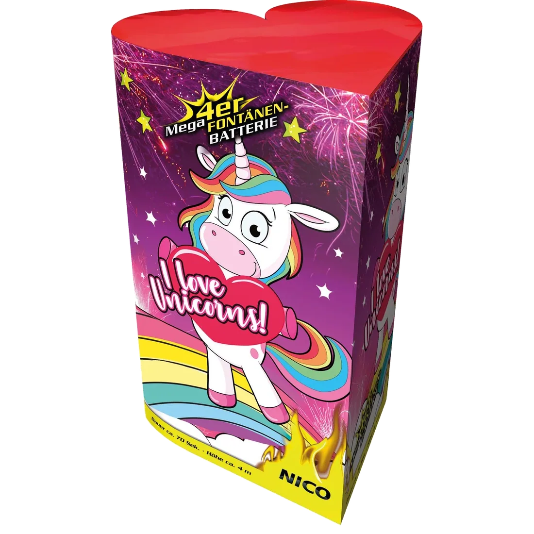 I love Unicorns, Fontänenbatterie — Fontänen & Vulkane — von NICO — Silvester-Feuerwerk kaufen bei stopine