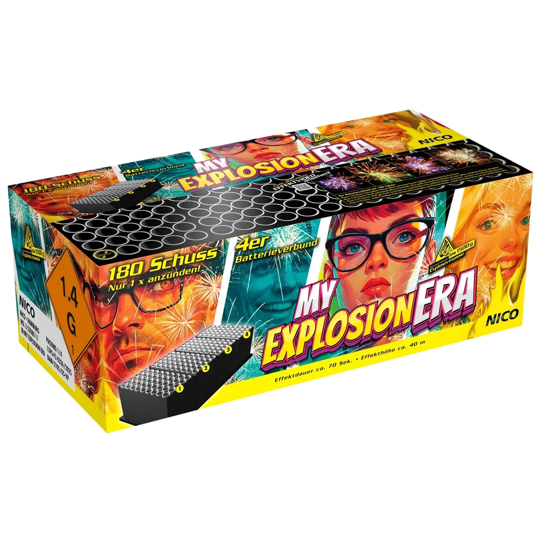 My Explosion Era, 180 Schuss — Batterien — von NICO — Silvester-Feuerwerk kaufen bei stopine
