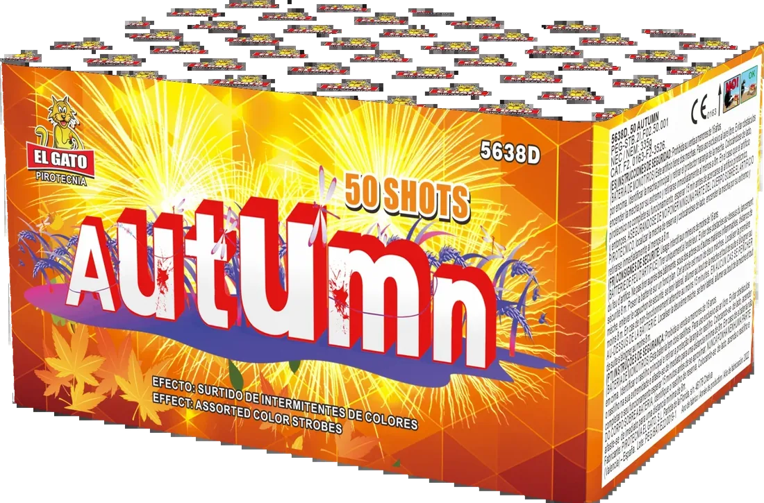 Autumn, 50 Schuss — Batterien — von Pirotecnia El Gato — Silvester-Feuerwerk kaufen bei stopine
