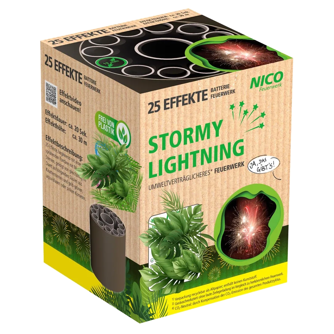 Stormy Lightning, 25 Effekte — Batterien — von NICO — Silvester-Feuerwerk kaufen bei stopine