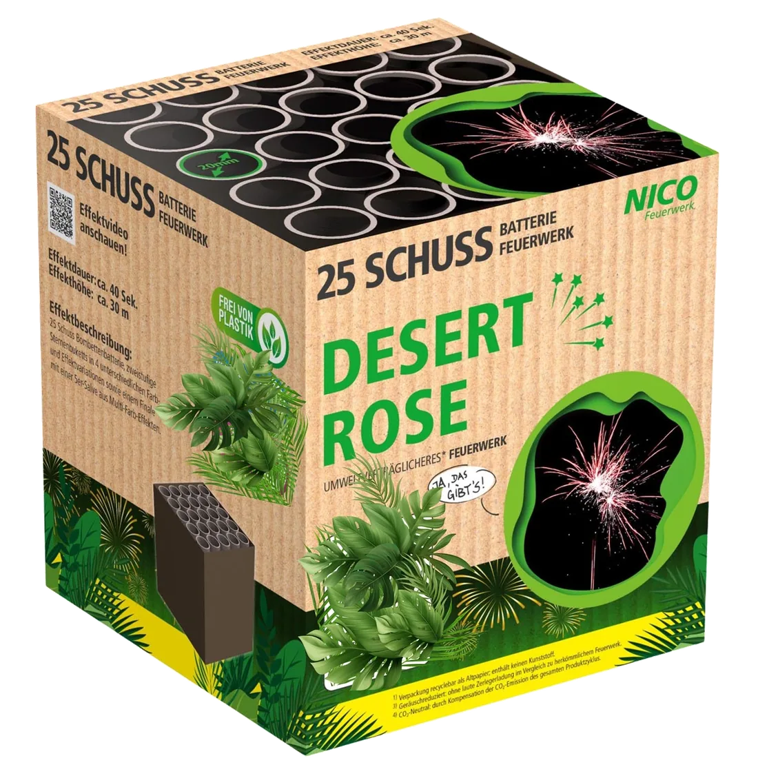 Desert Rose, 25 Schuss — Batterien — von NICO — Silvester-Feuerwerk kaufen bei stopine