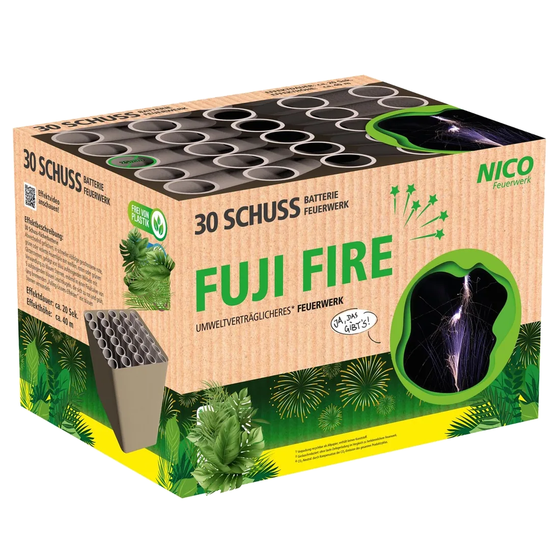 Fuji Fire, 30 Schuss — Batterien — von NICO — Silvester-Feuerwerk kaufen bei stopine