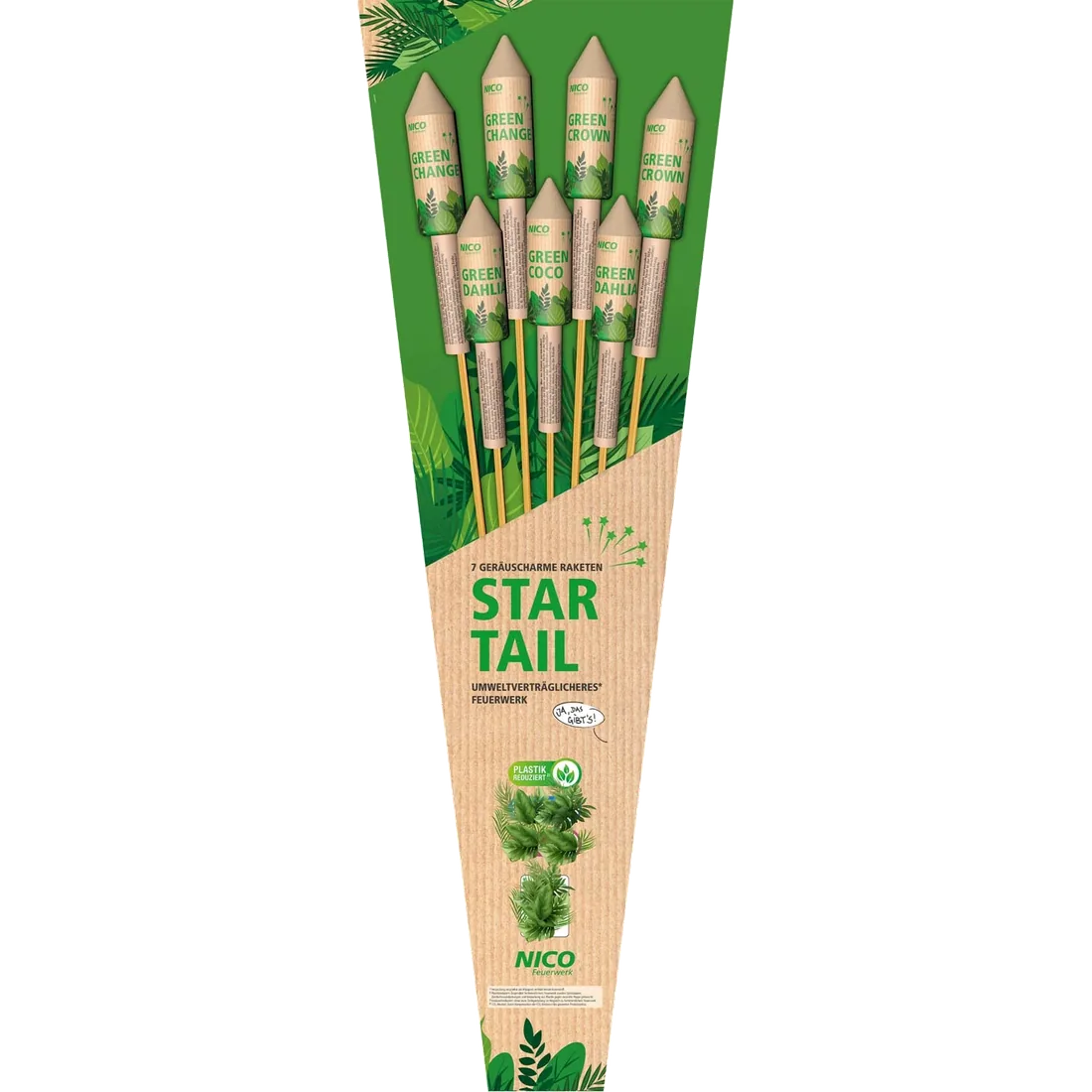 Star Tail, 7er-Raketen-Pack — Batterien — von NICO — Silvester-Feuerwerk kaufen bei stopine
