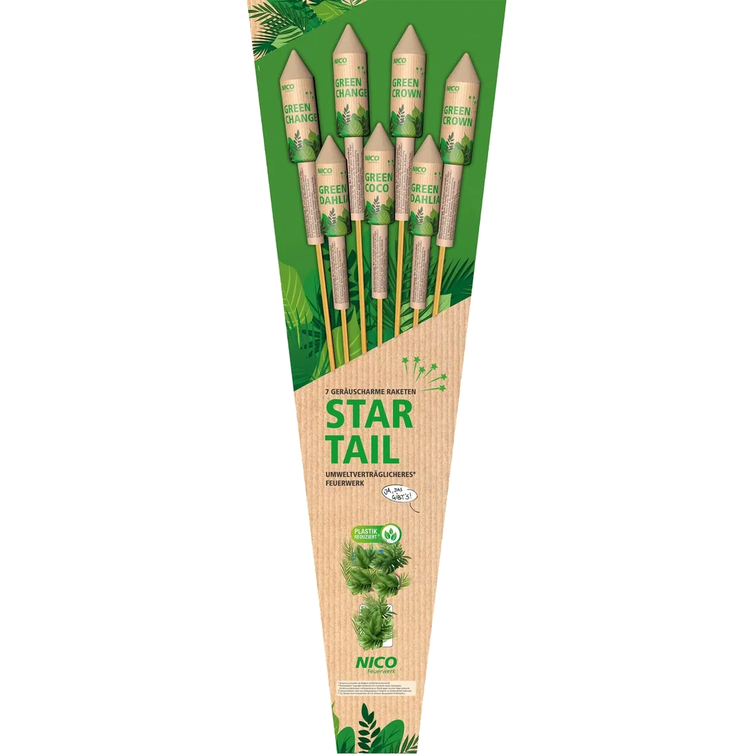 Star Tail, 7er-Raketen-Pack — Batterien — von NICO — Silvester-Feuerwerk kaufen bei stopine