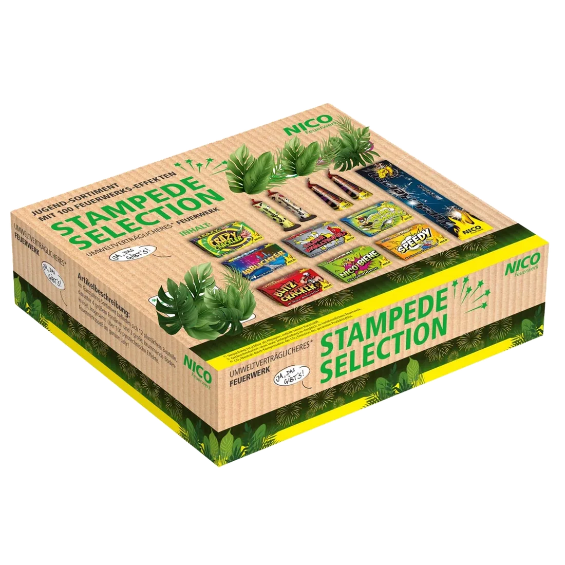 Stampede Selection, 12-tlg. Jugendsort. — Batterien — von NICO — Silvester-Feuerwerk kaufen bei stopine