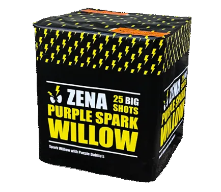 Zena Purple Spark Willow 25 Schuss — Batterien — von Zena — Silvester-Feuerwerk kaufen bei stopine