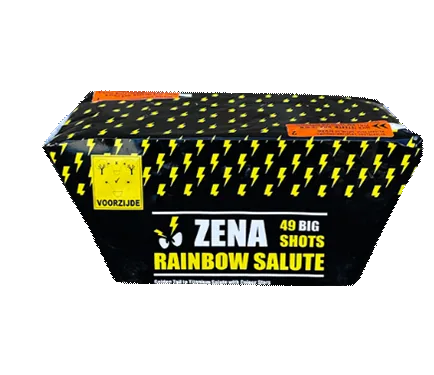 Zena Rainbow Salute 49 Schuss — Batterien — von Zena — Silvester-Feuerwerk kaufen bei stopine