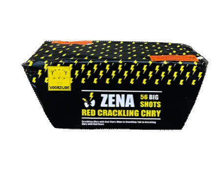 Zena Red Crackling Chry 56 Schuss — Batterien — von Zena — Silvester-Feuerwerk kaufen bei stopine