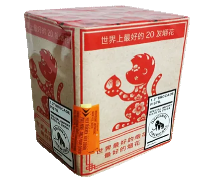 1.2" Brocade Pistil 20 Schuss — Batterien — von Zena — Silvester-Feuerwerk kaufen bei stopine