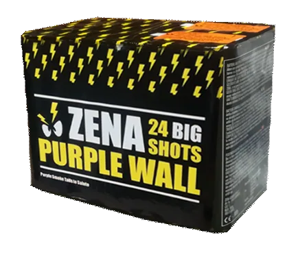 Zena Purple Wall 24 Schuss — Batterien — von Zena — Silvester-Feuerwerk kaufen bei stopine