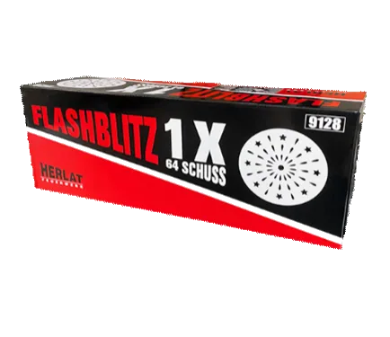 Flashblitz 64 Schuss — Verbundfeuerwerk — von Zena — Silvester-Feuerwerk kaufen bei stopine